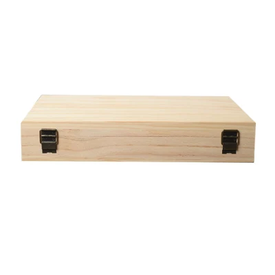 Pine/Paulownia Wood/Wooden Packing Souvenir/Gifts/Jewelry Attache Case/Box with Metal Handle
