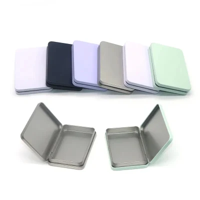 Mini Rectangular Metal Tin Box Children&prime;s Candy Box