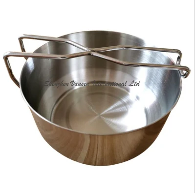Handle Stainless Steel Mess Tin/ Luch Box with 3 Sets