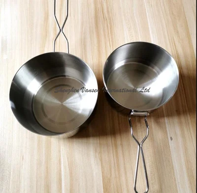 Handle Stainless Steel Mess Tin/ Luch Box with 3 Sets