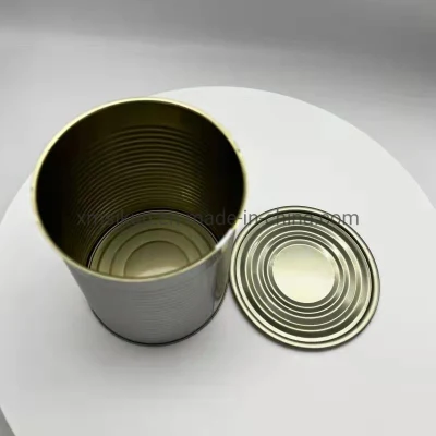 a Large Number Customized 9124# High-Quality Metal Round Tin Can for Wholesale Food Packaging