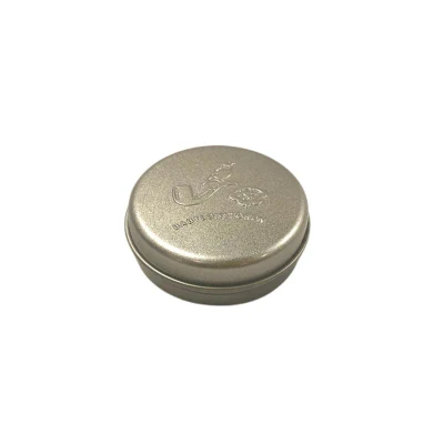 15g Custom Embossed Small Round Perfume Ointment Lip Balm Metal Tin Can