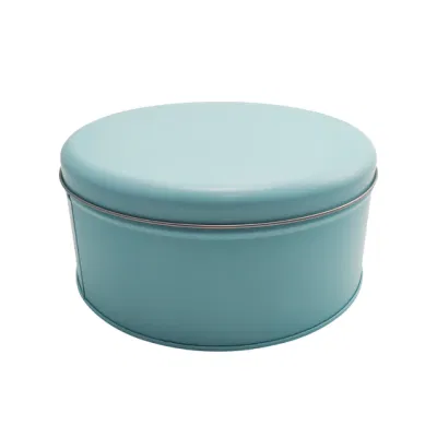 Small Round Tin Can Cookie Baking Candy Food Tinplate Packaging Box