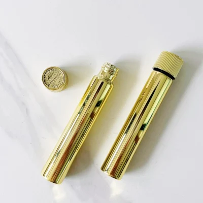 Custom Size Child Proof Lid Glass Flower Packaging Tube Child Resistant Glass Tube