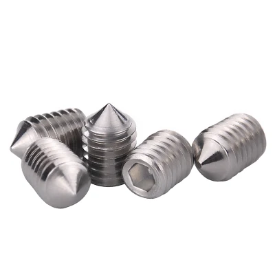 Stainless Steel Headless Hexagon Socket with Cone Point Set Screws DIN934