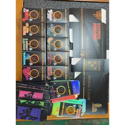 Glo Custom Packaging Box Wholesale Custom Gold Coast Disposable Vape Pen Paper Box Child Resistant Packaging