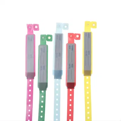 Medical Adult Child Identification Wristband PVC Plastic ID Bracelet