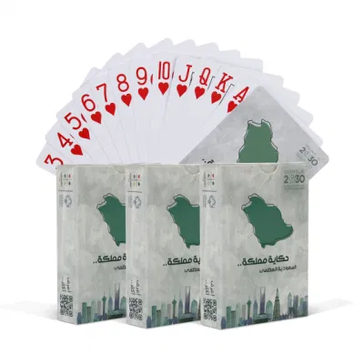 2023 Hot Sale Custom Playing Cards Printing Poker PVC Waterproof Plastic Saudi Arabia Playing Card