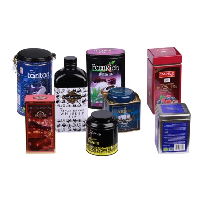Factory Custom Printed Decorative Air Tight Hexagonal Coffee Tin Container Box with Pillow Lid