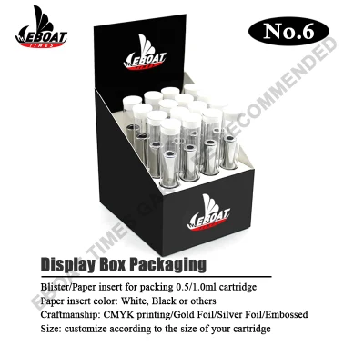 Custom Slide 1.0ml Vape Cart Packaging Child Resistance Box Child Proof 0.5ml Cartridge Packaging