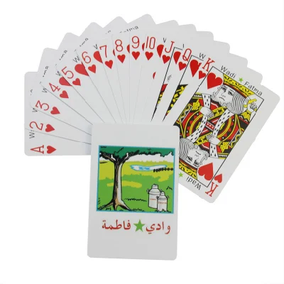 Factory Price Glossy Varnish Finishing Custom 300GSM 54 Playing Cards Plastic Playing Card Case