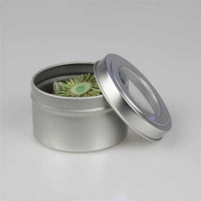 60ml Black Round Airtight Metal Screw Container Aluminum Jars Snap on Lid