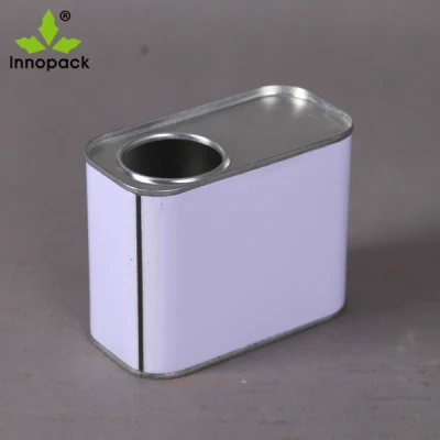 500ml Small Square Paint Glue Tin Can for Chemical Packing