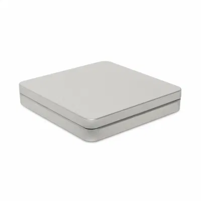 Custom Printed Rectangular Child Resistant Cr Tin Can with Plastic Button Hot Sale Food Grade Child Proof Tin Box with Insert