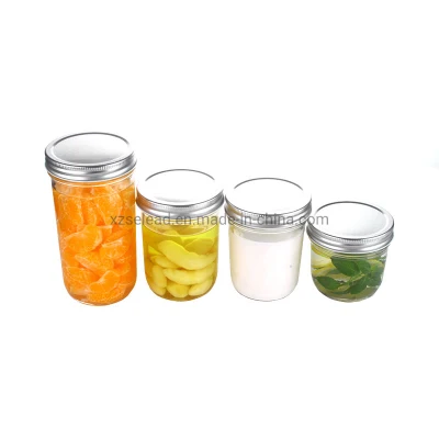 Chili Sauce Fruit Jar Marmalade Jar Food Grade Hot Sauce Glass Jar with Tin Lid