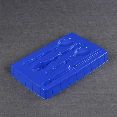 Customised Elegant Metal Tableware Plastic Box Packaging