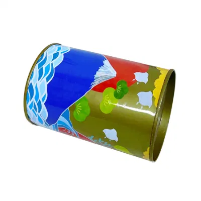 Creative Large Capacity Metal Cylinder Piggy Bank Children&prime;s Gift Box Tin Wholesale