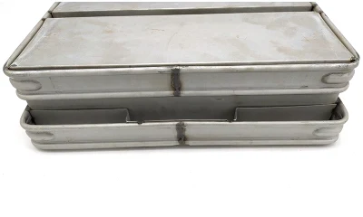 4 Straps Aluminum Steel Sandwich Bread Pans Loaf Pan Toast Tin Box