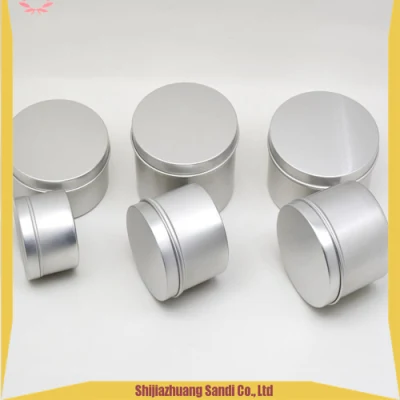 Empty Storage Container Bottle Aluminum Cosmetic Jars 5g 10g 15g 20g Silver Black Metal Aluminum Tin