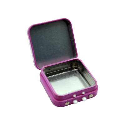 Child Resistant Tin Box Packaging for Gummies and Pre Roll Cones