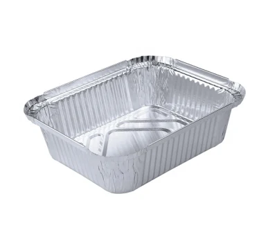 Aluminum Foil Tableware Gold Tin Foil Box Sealed Sealing Lunch Box Disposable Takeaway Packaging