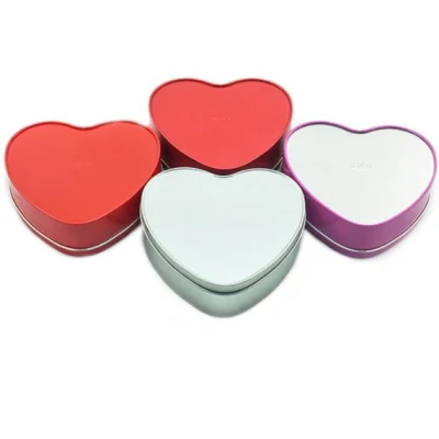 Heart-Shaped Tin Cans Candy Packaged Container Aluminum Tin Box
