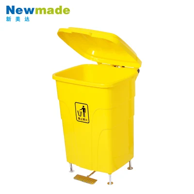 Extra Large Factory Price 70L Garbage Can with Pedal Plastic Dustbin Metal Stand for Hotel Public House Classification Bin Garbage Sorting Garbage Disposal