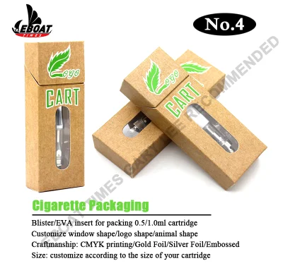 Custom Slide 1.0ml Vape Cart Packaging Child Resistance Box Child Proof 0.5ml Cartridge Packaging