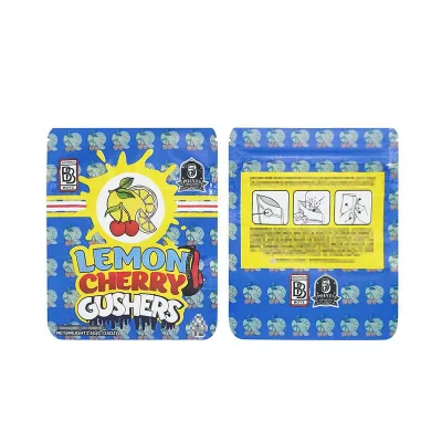 5gr 100mg Child Proof Airtight Mylar Barrier Plastic Ziplock Hot-Sealed Bag Gummy Packaging Recyclable Pouch