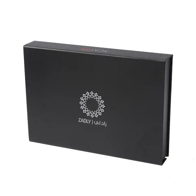 Black Luxury Custom Logo Printing Packaging Gift Jewelry Box