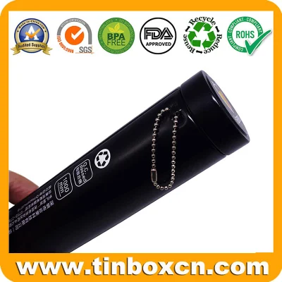 Metal Mini Small Candy Sweets Confectionary Tin Box with Chain