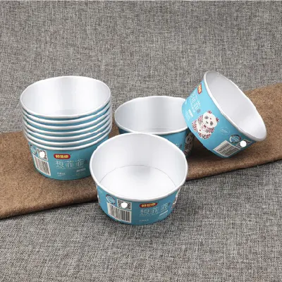 1000ml 1500ml Tin Foil Paper Bowl Take-out Food Containers with Pet Lid