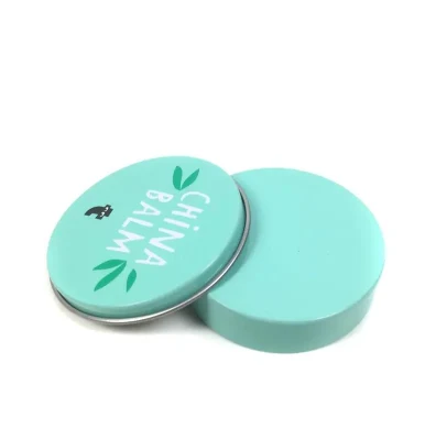 Customized Printed Tinplate Box Mini Tin Box for Shoe Polish Round Metal