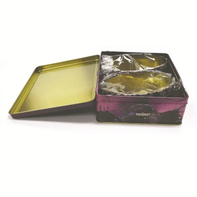 Custom Big Rectangular 3D Card Storage Gift Chocolate Packaging Cookie Biscuit Tin