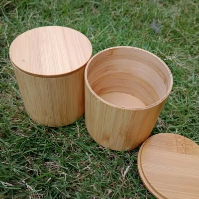 Solid Bamboo Bottle Bamboo Jar Bamboo Tin Bamboo Storage