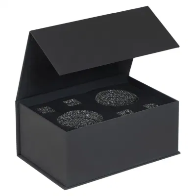 Custom Printed Cardboard Paper Embossing Spot UV Gold Silver Foil Matt Black Jewelry Clothes Candle Flower Christmas Folding Gift Packing Packaging Carton Box