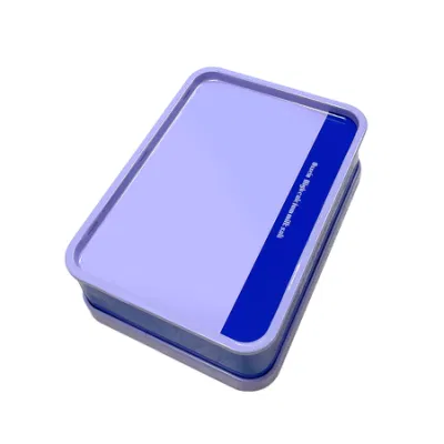 Rectangular Mini Tinplate Storage Tin Box Metal Packaging