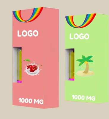 Makeon Custom Luxury Cartridge Small Cardboard Box Cheap Disposable E-Cigarette Vape Cart Paper Packaging OEM Design
