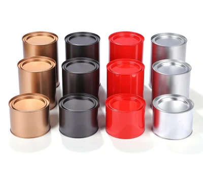 Customized Matt Red Tea Tin Box Aluminum Iron Steel Sheet Metal Box