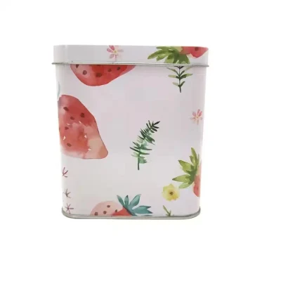 Hot Vintage Flower Tin Box Food Storage Tin Holiday Gift Metal Box