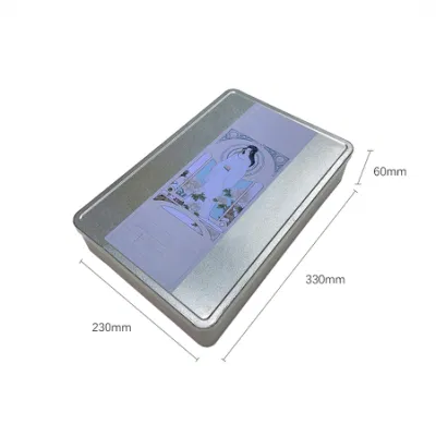 Creative Tinplate Box Rectangular Candy Packaging Tin Can Gift Box Clamshell
