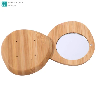 Custom Magnet Magnetic Compostable Recycling Eco Friendl Refillable Bamboo Cosmetic Makeup Make up Empty Eyeshadow Palette Packaging