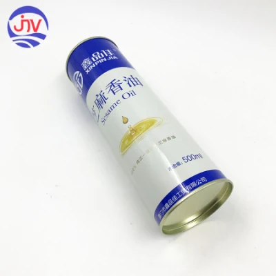 Small Tall Round Packaging Personal Care Essential Oil Tin Container