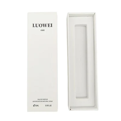 Custom Luxury White Fragrance Drawer Box Small Perfume Box Packaging for Perfume