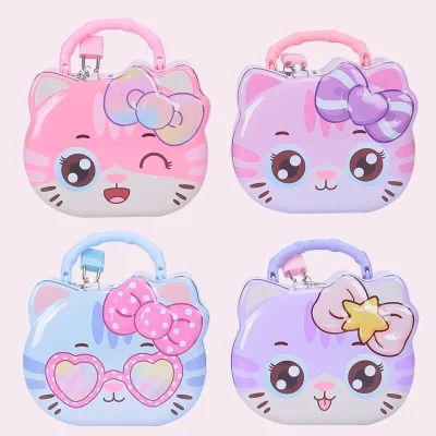 Large Capacity Cartoon Metal Tin Box Piggy Bank Gift Box