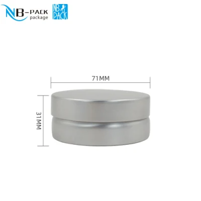  Silver Gold Pink Black White 5g 10g 15g 20g 25g 30g 50ml 60ml 80ml 100ml 150ml 200ml Clear Window Aluminum Jar Aluminum Tin Cans