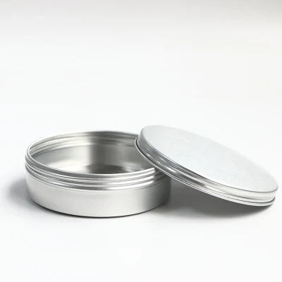 Wholesale Custom Food Tea Packaging 30ml 50ml 100ml Aluminum Cosmetic Jar Tin Container