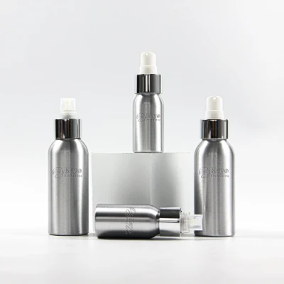 Hot Selling Custom Cosmetic Shampoo Body Wash Packaging with Pump No Plastic Recycling Eco Friendly Aluminum Bottle