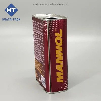 Printing Metal Empty Tin Can 1L Square Box