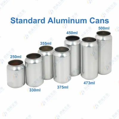 Blank Customization Aluminum Beer Cans Beverage Soda Packaging with Dia 202 Sot Lids